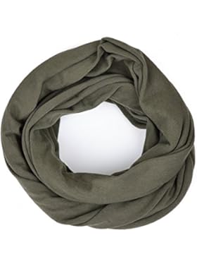 Kinder - Loop uni olivgrün für Kinder und Jugendliche, Kids Schlauchschal, Schal Tuch für Mädchen und Jungs handmade