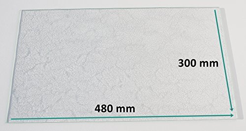 Khlschrank Einlegeboden / Glasplatte / Gemsefach  Strukturglas 4 mm dick  480 mm x 300 mm - Direkt vom Glasereifachbetrieb!!!