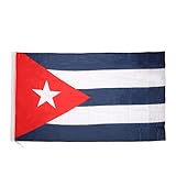 90*150cm Decoración Casa Fiesta Bandera Nacional sin Hebilla - Cuba