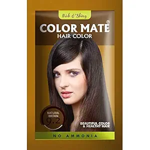 Color Mate Hair Color, 15g - Natural Brown