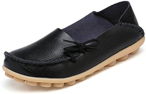 YYF Women's Leather Loafers Flats Slipper Shoes Flats Pumps Moccasins Driving Loafers