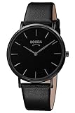 Boccia Damen Analog Quarz Uhr mit Leder Armband 3273-07