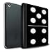 Produktbild Stuff4® PU-Leder Hülle/Case/Brieftasche für Apple iPad 9.7 (2017) Tablet/Schwarz Kachel 5/4 Muster/Domino/Dominos Kollektion
