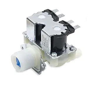 S KM Enterprises - Suitable For ( 5.5 KG )LG Front Load Washing Machine Inlet Valve 5.5KG LG Front Load Water Inlet Feed Valve 5.5KG LG Front Load Inlet Pipe Hose Valve/ Inlet Feed Valve (Only 5.5KG)