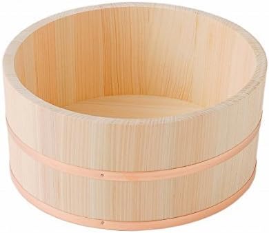Hinoki Oke Pure Wood Bathtub Large Bucket DIA 240mm by Hinoki Japan