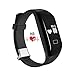 Produktbild PADGENE® Pulsuhr Fitnessarmband H3 Aktivitätstracker Uhrenarmband mit Herzfrequenzüberwachung Schrittzähler, Pedometer, Sedentary / Anruf / Nachricht Erinnerung, Schlaf-Tracker Synchronisierung mit Android 4.3 oder höher und iPhone 6S / 6 / 5S / 4S Smartphone (Nicht medizinische Ausstattung) (Schwarz)