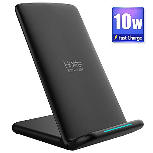 Holife  cargador inal  mbrico  cargador inal  mbrico  cargador sin cables de 10  W  soporte de carga r  pido inal  mbrico   Quick Charger   para S9 S9  Plus S8 S8 S7  Edge S6  Edge   Note 5 8  iPhone8 8  Plus X