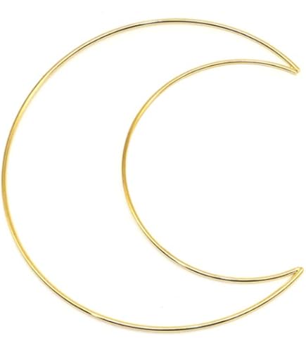 Sparklenut Lot De 10 Embouts De Table De Mariage En Macramé - Attrape-rêves - Anneaux En Fil Pour Le Bricolage - Géométrique - En Métal Doré - Pour Mariage - Attrape-rêves (30