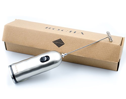 BOCHA – Edelstahl Milchaufschäumer, Hand-Elektro Mit Doppelter Geschwindigkeit Und Batterien Inbegriffen - 9