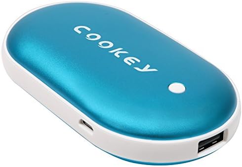 Cookey USB Rechargeable Hand Warmer, Electronic Pocket Hand Heater, 5200mAh Portable Power Bank for iPhone/ Samsung Galaxy/ Motorola/ SONY/ Huawei