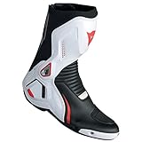 Cierre con cremallera trasera Dainese 1795208_A66_42 Botas para Moto, Negro/Blanco/Lava Rojo, 42