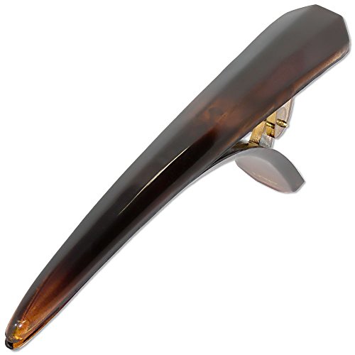 Ebuni | The Danette 12.5cm French Beak Clip - Tortoiseshell (Brown)