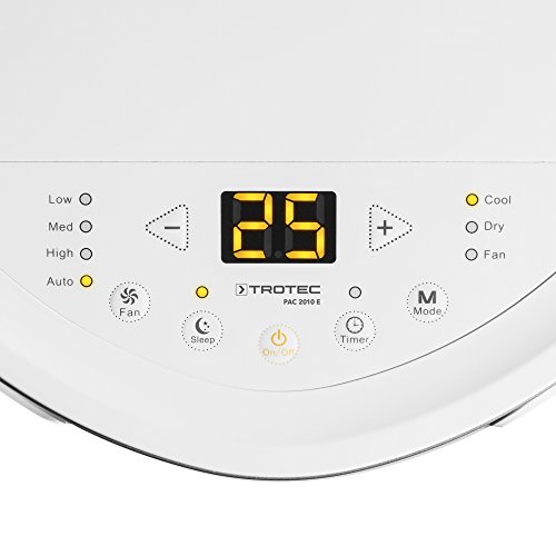 TROTEC Lokales mobiles Klimagerät Klimaanlage PAC 2010 E mit 2.1 kW / 7.200 Btu (EEK: A) 3-in-1-Klimagerät: Kühlung, Ventilation, Entfeuchtung / Inkl. intelligentem Recyclingsystem – Kondenswasser muss nur sehr selten ausgeleert werden! - 4