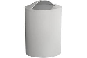 Gedy White G-Eye Paper Waste Paper Basket, Dimensions and Weight Basket 26.5 x 19 x 19 cm & 0.25 kg, Made of Thermoplastic Resins, Bathroom Bin R&D Design, 100% Made in Italy, 2 Years Warranty, Unique