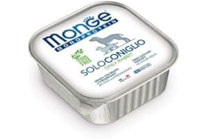 Monge Monoproteico Solo Coniglio Alimento Umido per Cani 12x150gr