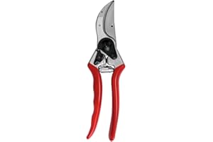 FELCO 2 professionelle Bypass-Gartenschere für Rechtshänder, 41 mm gehärtete Stahlklinge, geschmiedete Aluminiumgriffe, robustes Werkzeug für mittelgroße bis große Hände, 25 mm Schnitt, Swiss Made