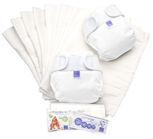 Bambino Mio Miosoft Two Piece Reusable Nappy Set (White)