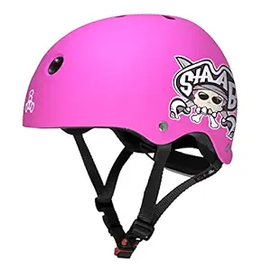 Triple Eight Lil 8 STAAB Dual Certified Sweatsaver Kids Skateboard and Bike Helmet with Padded Chin Buckle