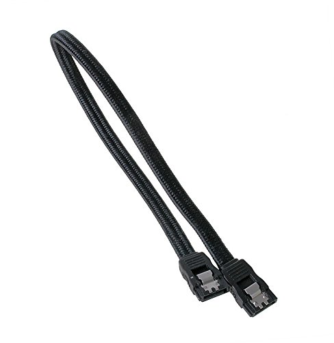 BitFenix SATA III Kabel (30 cm, sleeved) schwarz/schwarz - 2