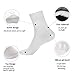 Makhry 2 Pairs Moisturizing Spa Gel Socks for Hard Dry Cracked Skin Recovery Socks Classical Grid Socks Men size 6-11 (Black Grid+Grey Grid)