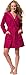 Produktbild Morgenstern, Damen Bademantel mit Kapuze, 90 cm lang, Größe L, Farbe pink (Fuchsia), leicht