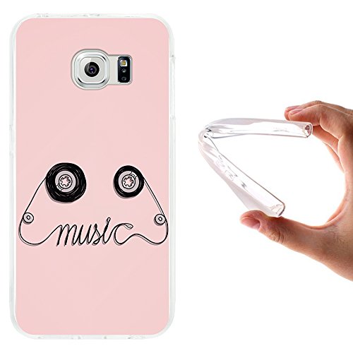 Funda Samsung Galaxy S6 Edge WoowCase Samsung Galaxy S6 Edge Funda Silicona Gel Flexible Cinta de Musica Carcasa Case TPU Silicona - Transparente reviews Funda Samsung Galaxy S6 Edge WoowCase Samsung Galaxy S6 Edge Funda Silicona Gel Flexible Cinta de Musica Carcasa Case TPU Silicona - Transparente
