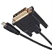Produktbild Micro HDMI Stecker zu DVI DVI-D 24 + 1 Stecker Kabel für EVO 4 G XT800 30 cm