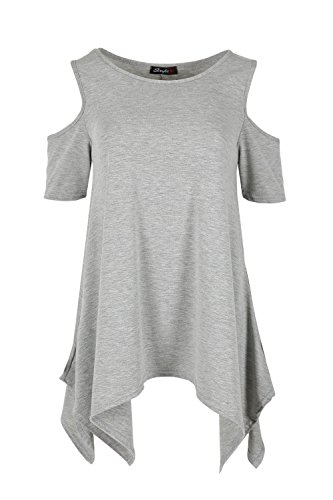 Womens Oversized Cold Shoulder Hanky Hem Buy Online In Aruba At Desertcart