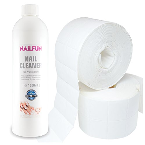 Nail Cleaner 1 Liter = 1000ml + 1000 Zelletten (2 Rollen a' 500 Stück)