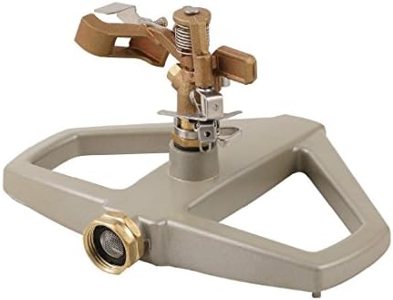 E5005 Heavy Duty Brass Impact Sprinkler 0-360 Degree on Metal Base