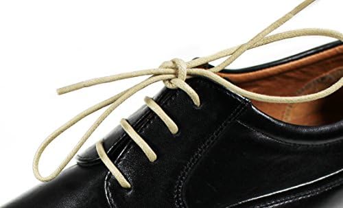 Waxed colored Shoelaces | High-quality round and colourful | 100% Cotton | Tear-resistant waxed bootlaces for leather shoes | 80cm Length Ø 2.5cm | Set of 3 pairs