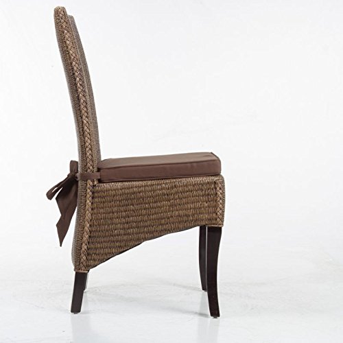 Stuhlkissen Sitzpolster Sitzkissen Stuhlauflage Dekokissen braun 5cm dick - 3