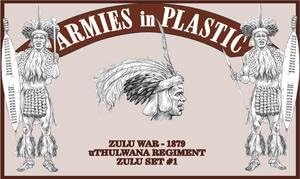 Zulu War 1879 uThulwana Regiment Zulu Set #1 (18) 1/32 Armies in Plastic