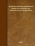 Image de Journal de menuiserie spécialement destine aux architectes, aux menuisiers et aux entrepreneurs