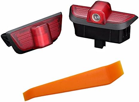 Welcome Light,lollychan 1 pair LED Courtesy Lights Easy Installation Car Door Laser Projector Logo Ghost Shadow Lights for Benz C Class W204 2007-2013 with Door Upholstery Remover