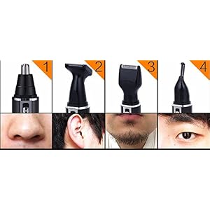 4 In 1 Rechargable Ear Nose Trimmer Electric Shaver Beard Face Eyebrows Nose Ear Hair Trimmer Automatic Removal Shaver - Image 5