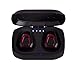 Produktbild Bluetooth Kopfhörer Ohrhörer, Wireless Mini Sport HD Wasserdicht Stereo Sweatproof Noise Cancelling Headsets Mit Mikrofon, Backup-Batterie-Box (Rot, Weiß),Red