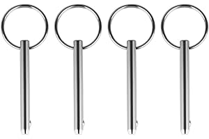 MIOYOOW Perni a Sgancio Rapido, 4 Pezzi Tirare Perno Rapidi in Acciaio Inossidabile 316, Pin di Bloccaggio Accessori per Barche Cerniere di Coperta Yacht Camper