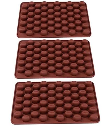 Bustlwor 55 Cavités Antiadhésifs Moules à Chocolat, Grain De Café