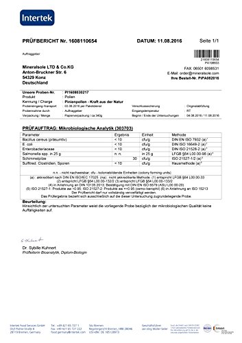 Pine Pollen / Pinien Pollen, Wildsammlung, 99% Zellwandgebrochen,in deutschem Labor auf Schadstoffe geprüft 100g - 5