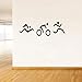 Produktbild JJLEzlAM 53 Cm * 17 Cm Interessant Triathlon Swim Bike Und Run Wandaufkleber Pvc Gym Extreme Sport Wohnzimmer Das Schlafzimmer