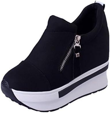 Women Shoes, Xinantime Fashion Casual Wedges Boots Platform Shoes Slip On Ankle Boots (UK: 2.5, Black)