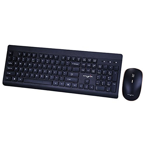 Preisvergleich Produktbild MYRIA MY8519 Tastatur und USB Wireless Maus Kit schwarz