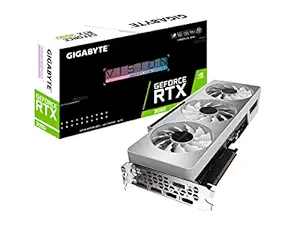 GIGABYTE GeForce RTX 3090 Vision OC 24G Graphics Card, 3X WINDFORCE Fans, 24GB 384-bit GDDR6X, GV-N3090VISION OC-24GD Video Card