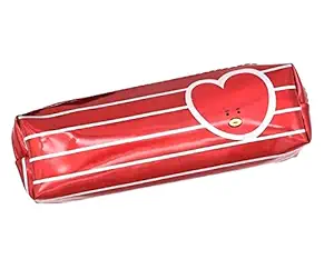 Blue Aura Tata BT21 BTS Cute Pencil Case Pouch Pen Pouch Cosmetic Bag Travel Pouch Multicolor (Tata Pouch Stripes)