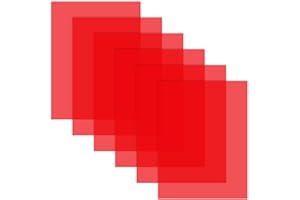 ZoZoMaiy 6-częściowy filtr żelowy oświetlenia, kolorowe jasne arkusze żelowe, czerwona przezroczysta folia, plastikowa folia filtrująca światło, do studia fotograficznego, stroboblixt, lampa wideo LED