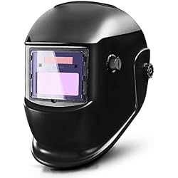 DEKO Capuchon d'assombrissement Automatique du Casque de soudage alimenté par énergie Solaire avec Plage de Teintes réglable Large 4/9-13 pour Masque de Soudeur à l'arc Mig Tig