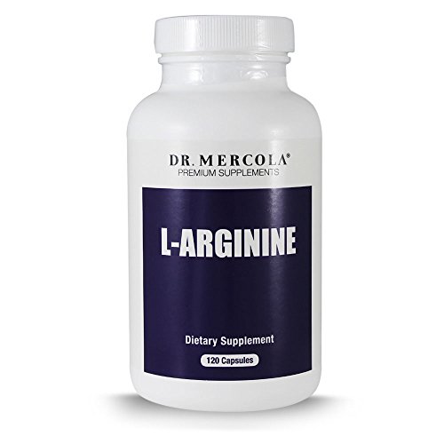 Dr Mercola L-Arginine (1,000mg, 120 Vegetarian Timed-Release Capsules)