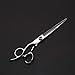 Produktbild FANCYKIKI Linke Hand Pet 7-Zoll-Schere Blue Diamond, Katze Hund Universal Straight Hair Trimmen Schere Haarschneide Schere Edelstahl Friseurschere (Farbe : Silver)