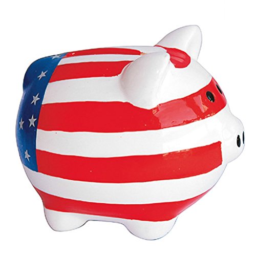 Preisvergleich Produktbild Spardose USA-Flagge Sparschwein